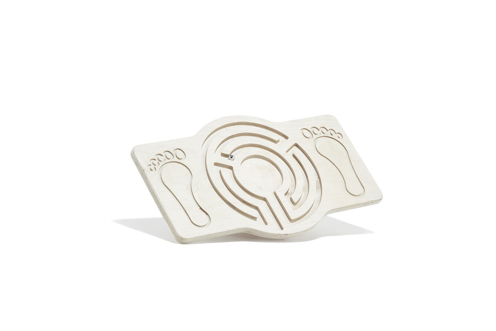 Engaging Wooden Balance Maze Toy - Montessori Wobble Activity Board for Kids