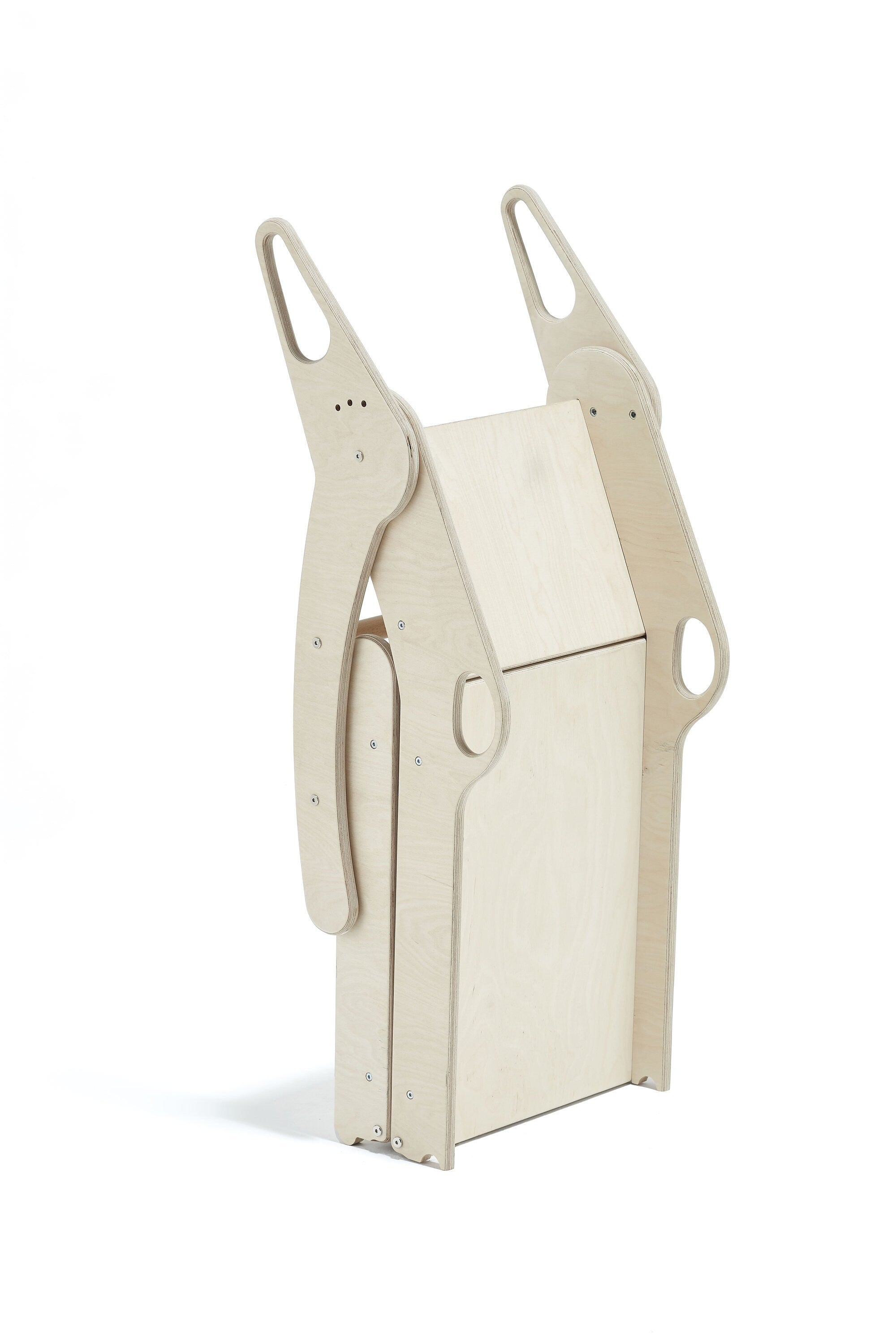 Deluxe Wooden Folding Slide for Toddlers - Montessori Inspired Fun for Your Little Ones