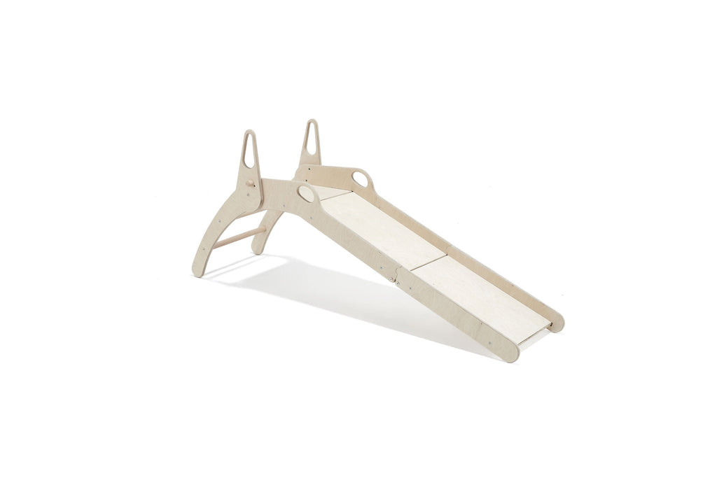 Deluxe Wooden Folding Slide for Toddlers - Montessori Inspired Fun for Your Little Ones