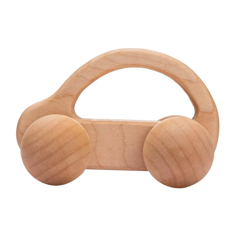 Juguete de Madera para Bebé – Furgoneta de Haya Estilo Montessori (1 Pieza)