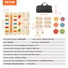 Montessori Balancierset: Steine und Bretter für drinnen und draußen