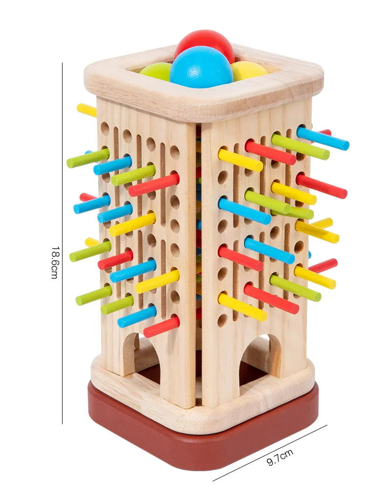 Juego de Palos y Torres de Madera · Montessori 3 en 1- Un pequeño mundo de lógica, manos curiosas y aprendizaje natural