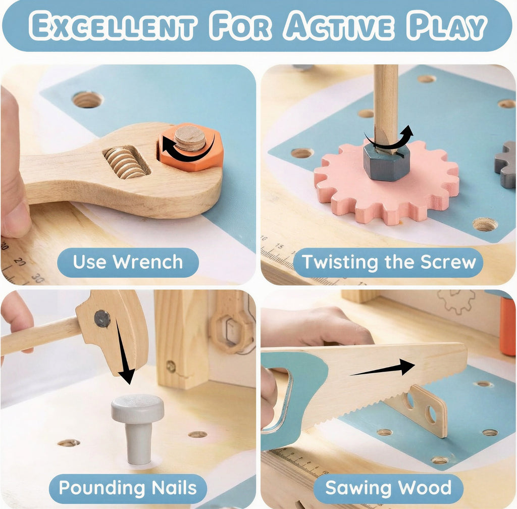 Juego de Construcción y Taller Montessori para Niños y Niñas de 3 a 8 Años