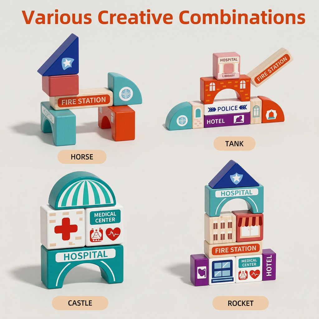 🏙️ Set de construcción de ciudad — Creatividad sin límites, sin pantallas