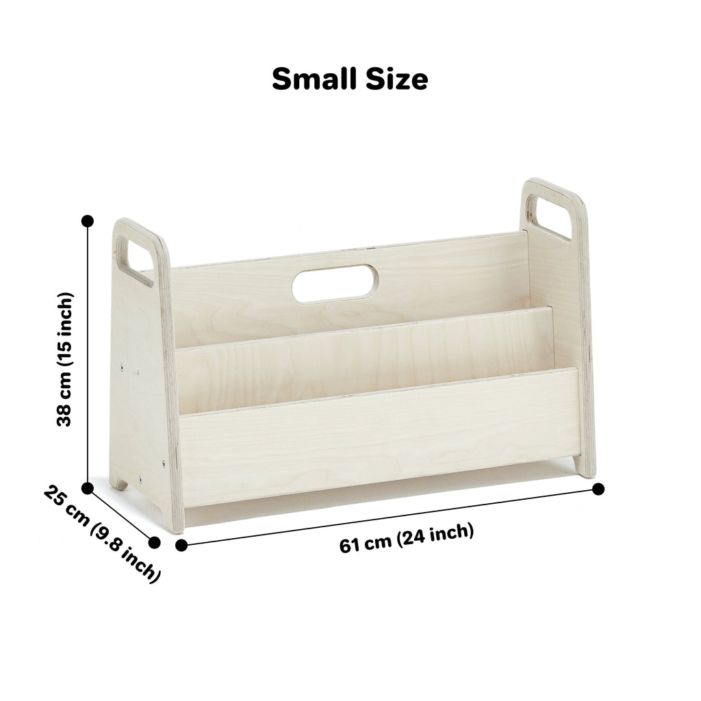 Montessori Set of 3 Toy Storage and Bookshelf | Big Size Bookcases for Kids