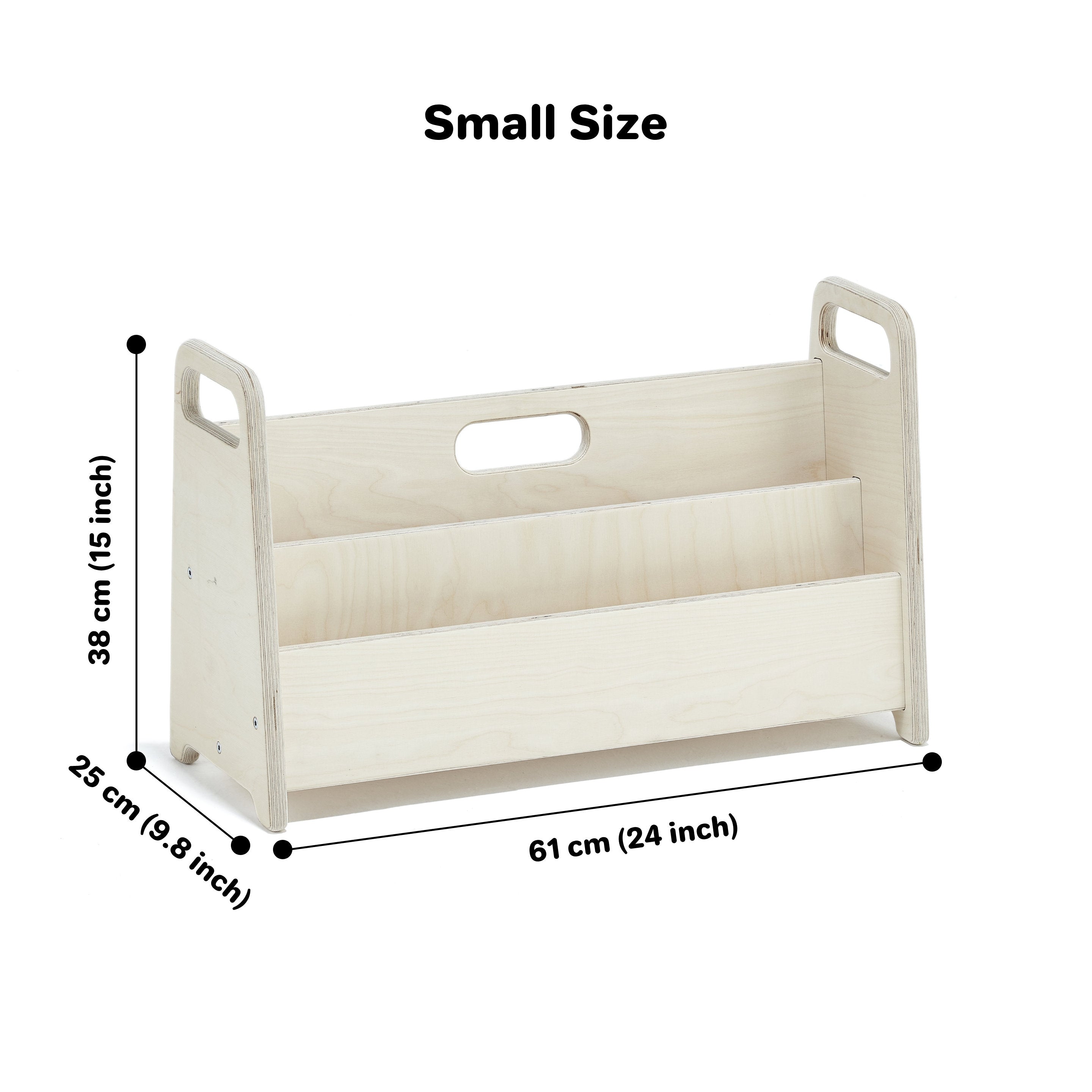 Montessori Set of 3 Toy Storage and Bookshelf | Big Size Bookcases for Kids