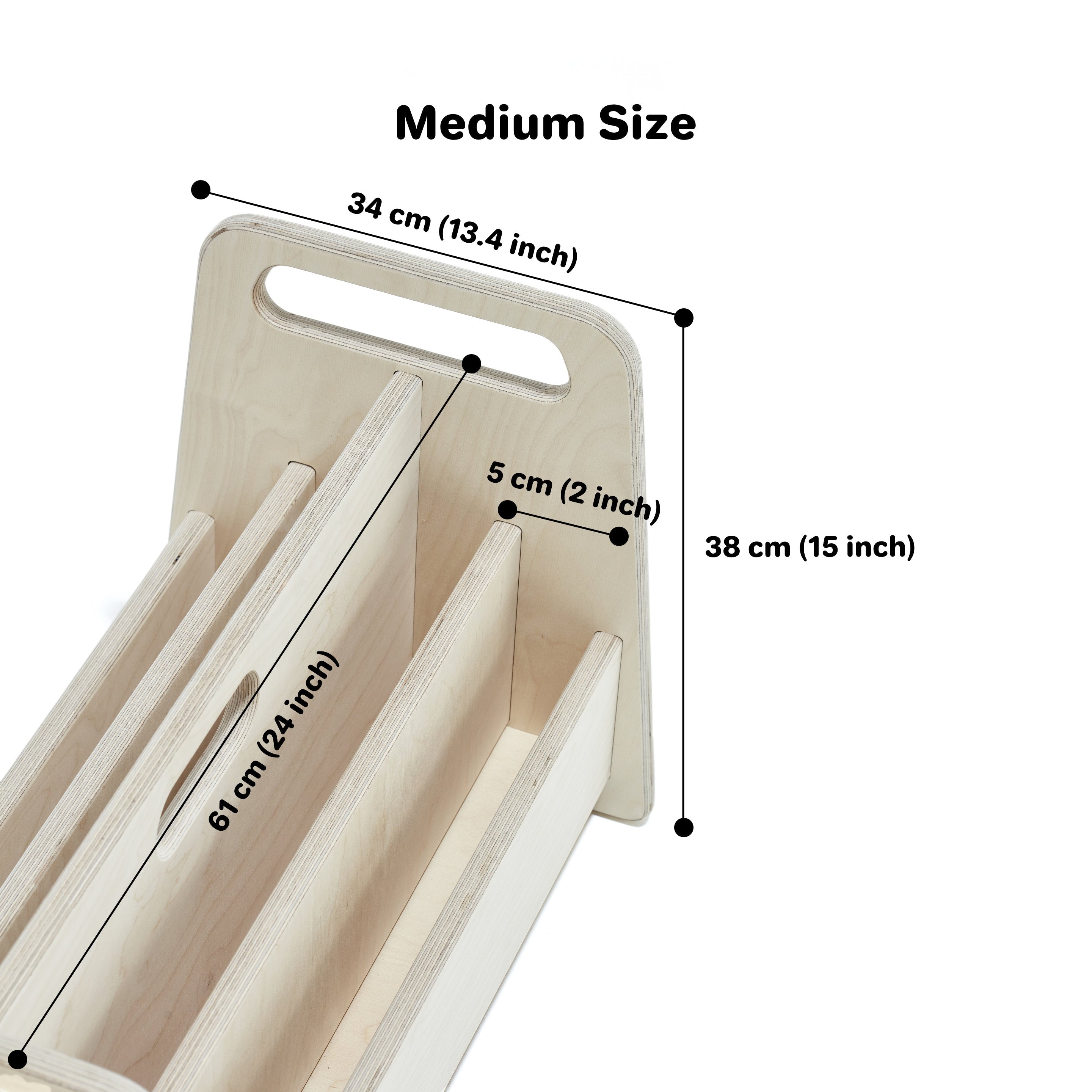 Montessori Set of 3 Toy Storage and Bookshelf | Big Size Bookcases for Kids